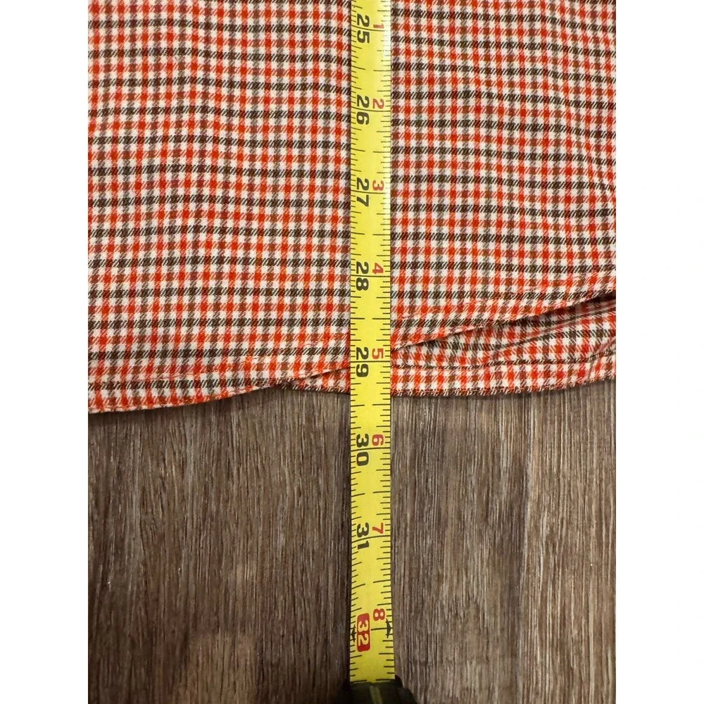 The North Face Mens Medium Shirt Button Up Flannel Plaid‎ Roll-Tab Sleeve